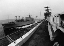 USS JOHN C. STENNIS alongside  USNS FLINT