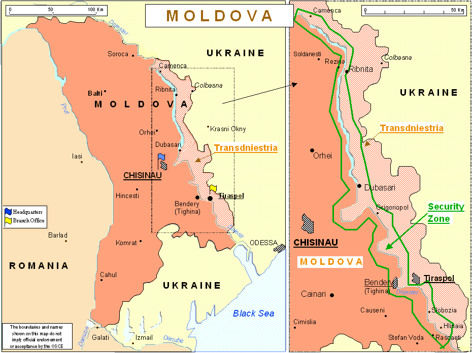 Moldva Map