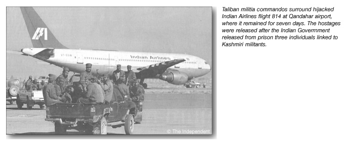 Taliban militia commandos surround hijacked Indian Airlines